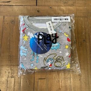 Little Sleepies Play Justice League Bamboo Sweatshirt Kids 6 New Superman